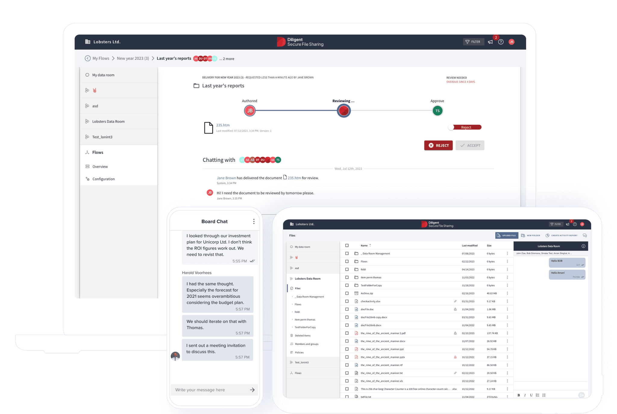 Diligent Boards on multile devices
