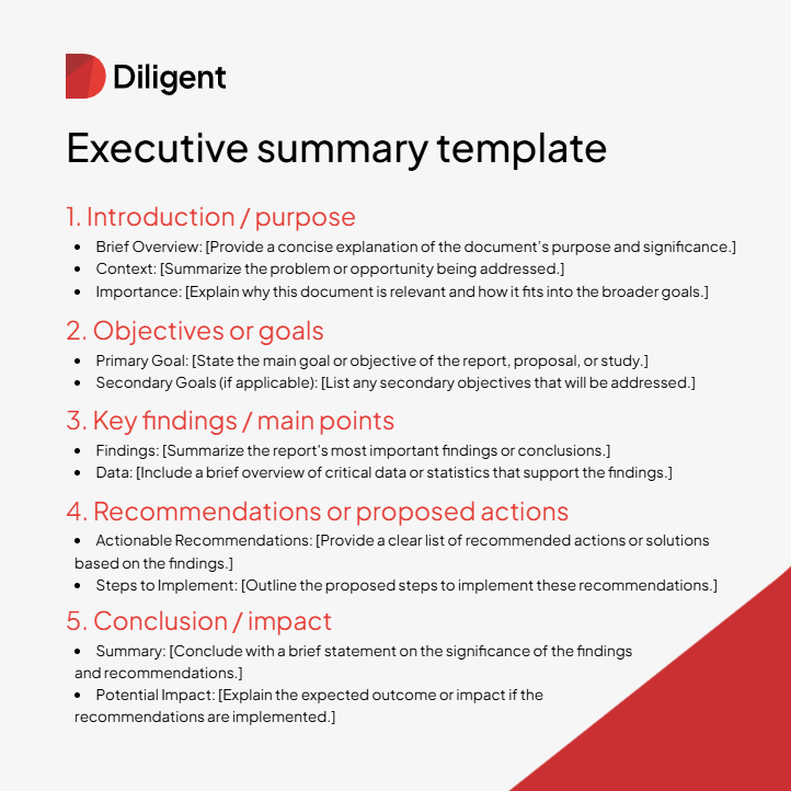 Executive summary: How to write one (with a template)