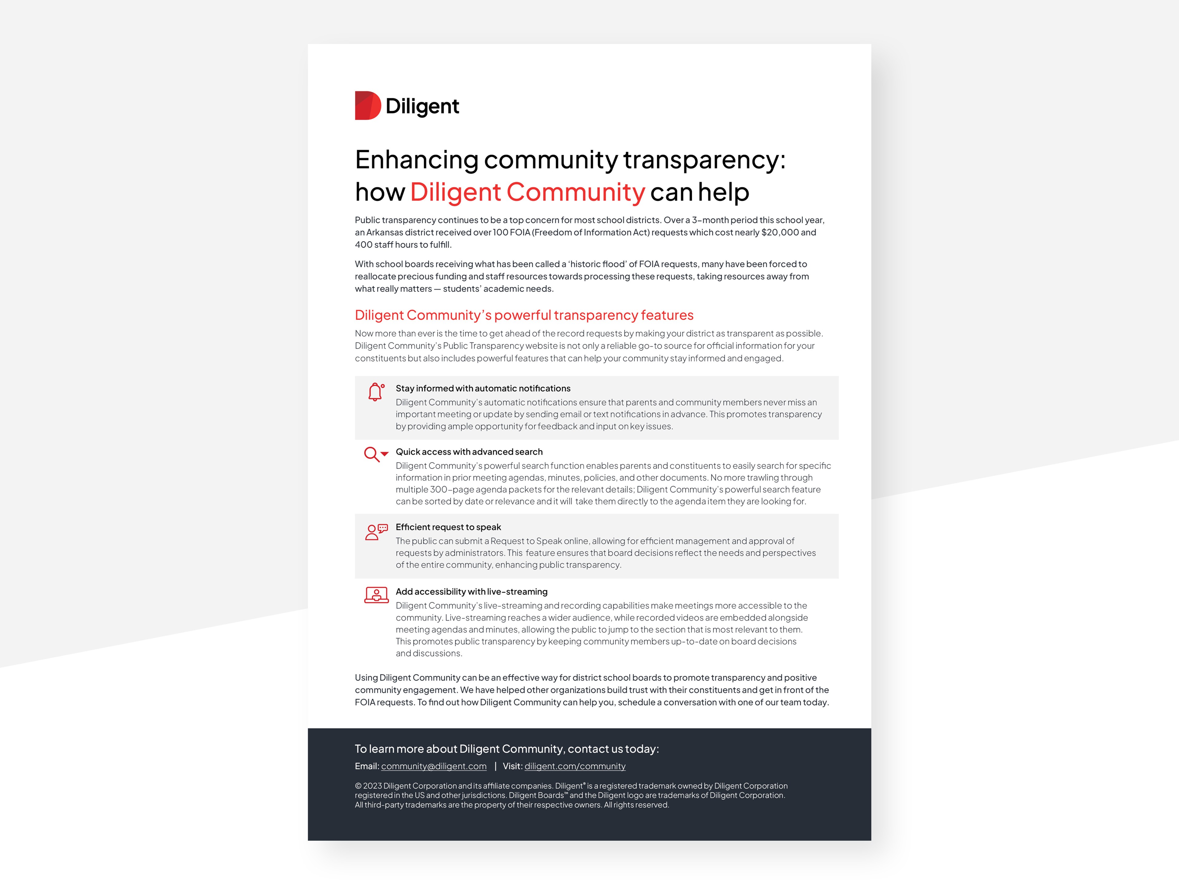 Enhance community transparency for your school