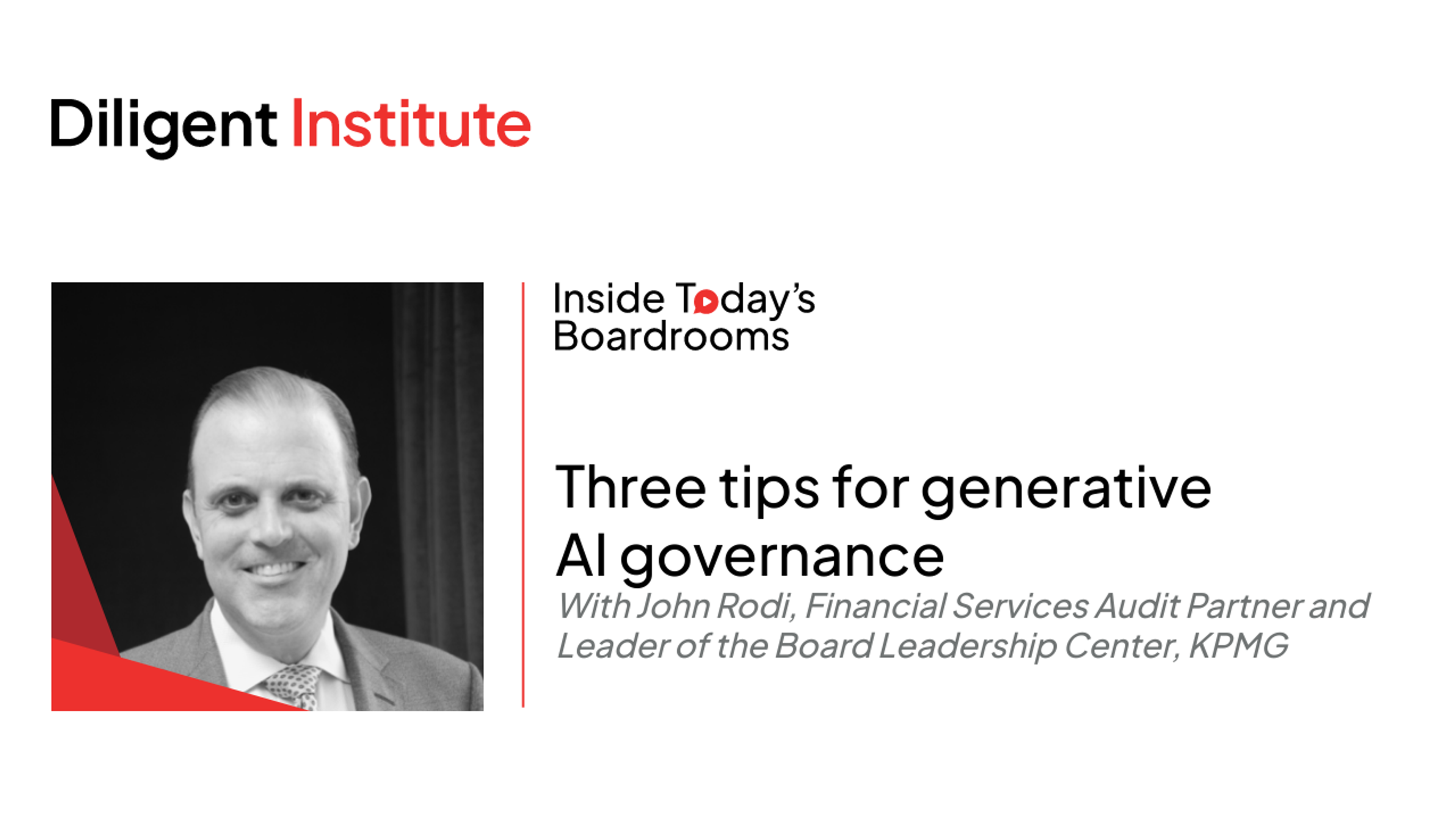 Three tips for generative AI governance