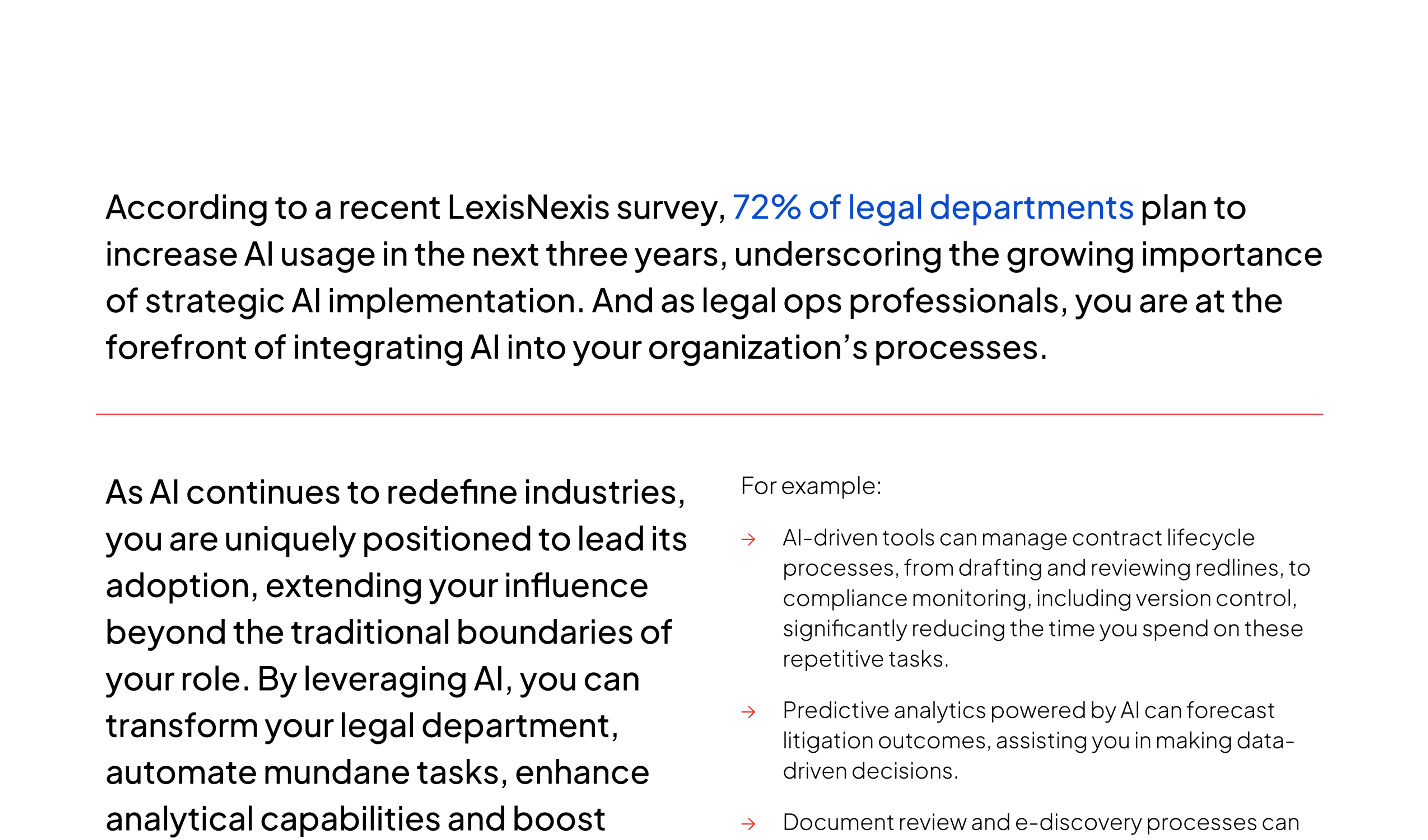Transform legal operations with AI: A step-by-step guide and checklist