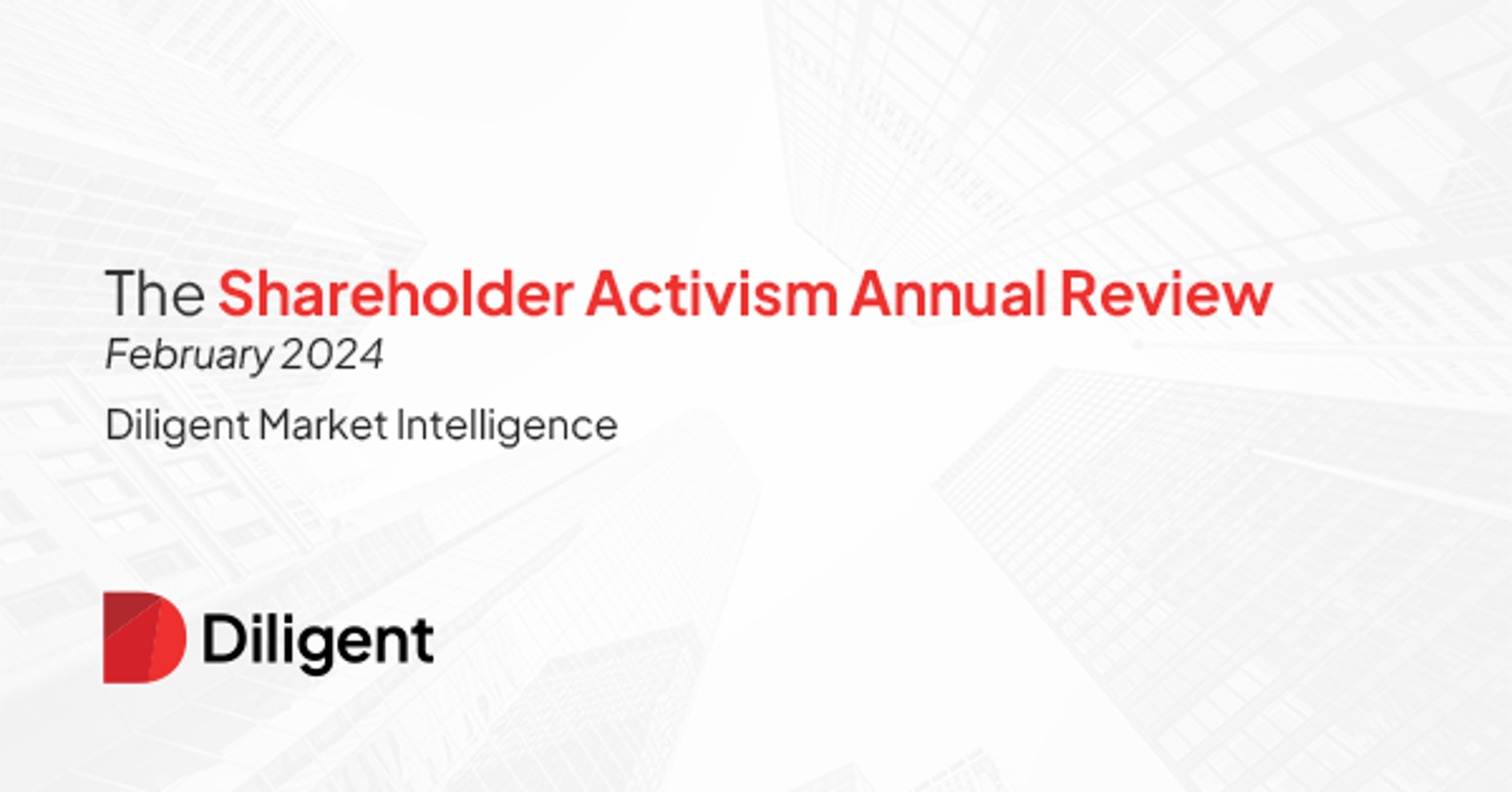 Cover Image for The Shareholder Activism Annual Review 2024