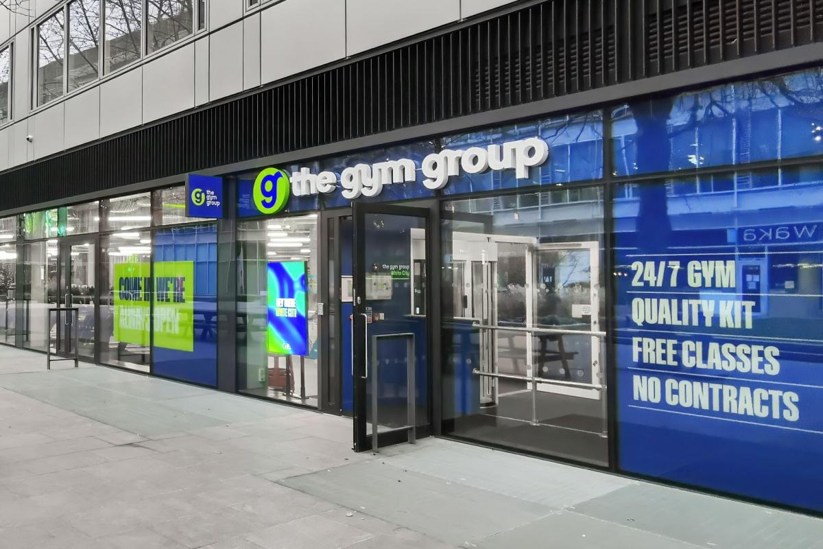 Outside of the GymGroup in Hackney