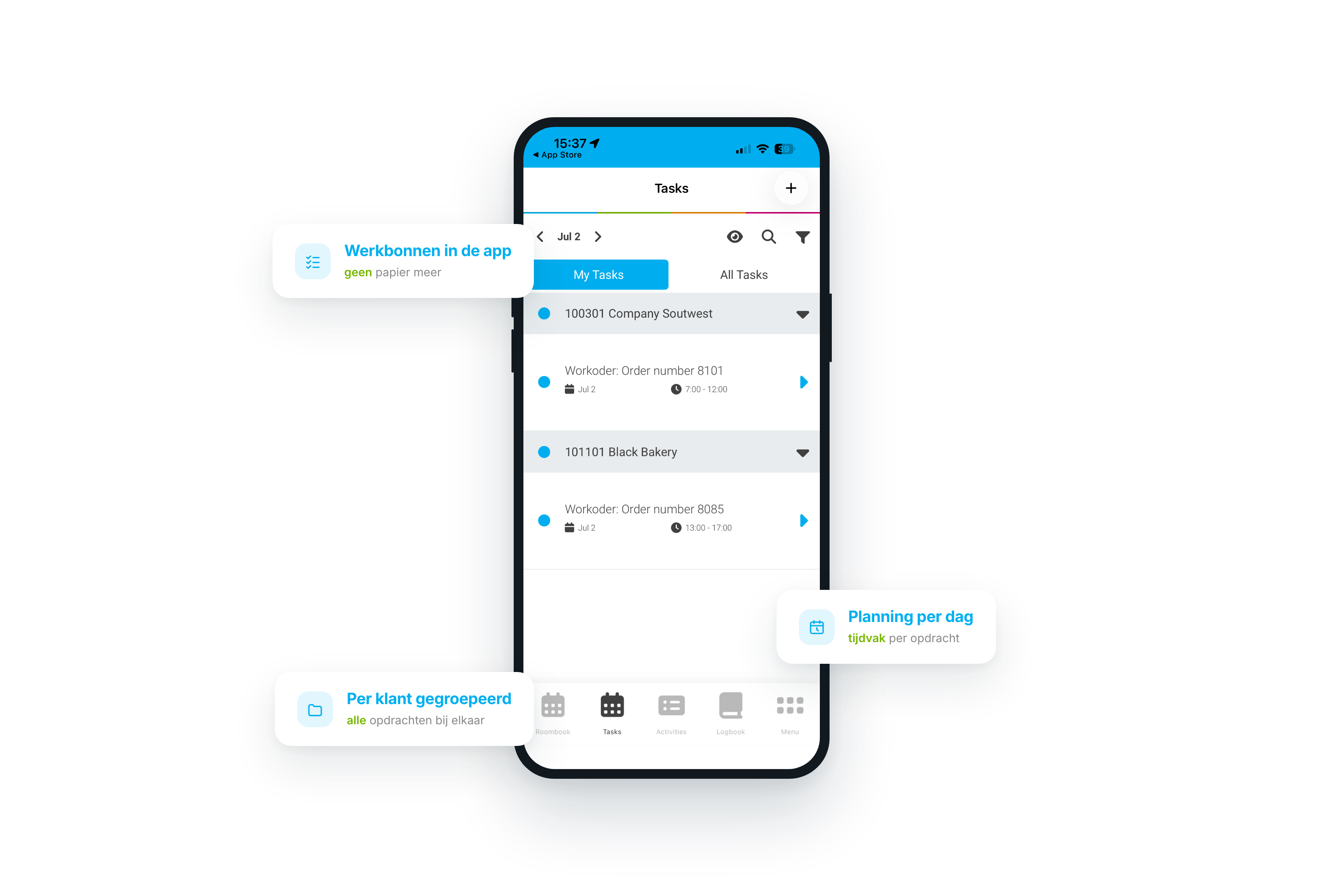 Digitale werkbon in de app: taken afvinken, foto’s toevoegen en direct synchroniseren