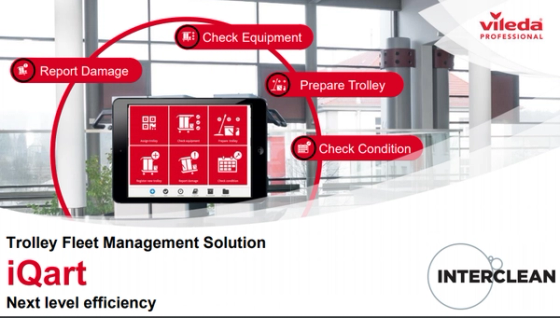 Vileda Origo2 trolley fleet management FacilityApps