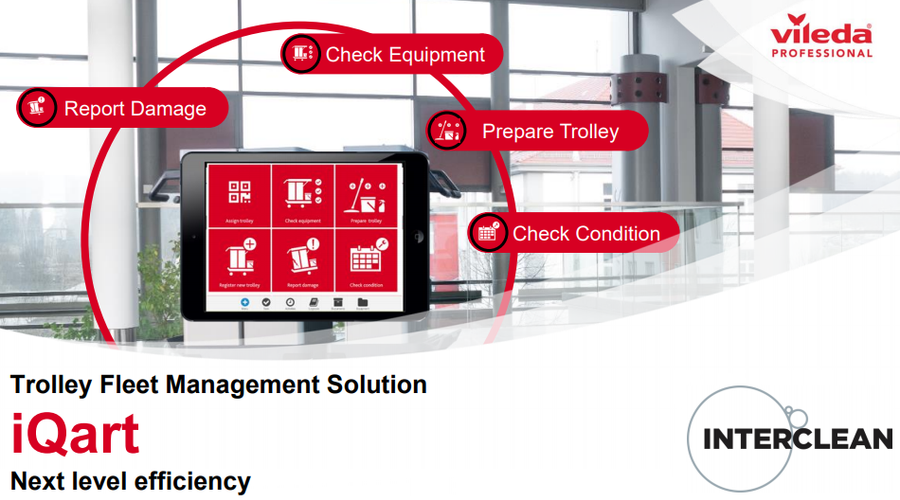 Vileda Origo2 trolley fleet management FacilityApps