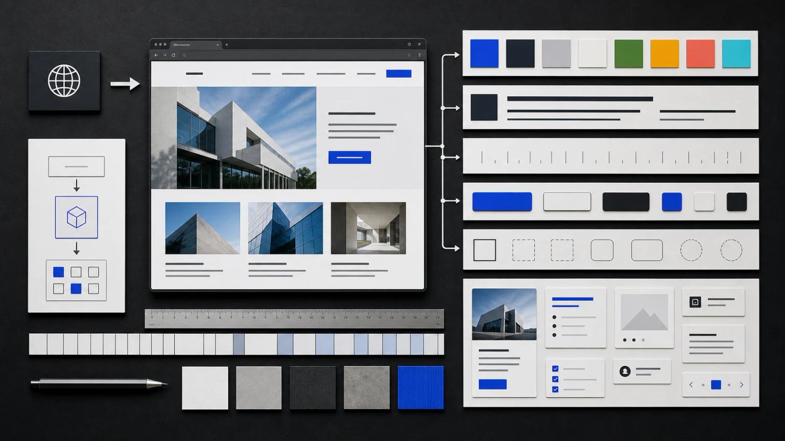 Website URL analyzed into color, typography, spacing, and component tokens