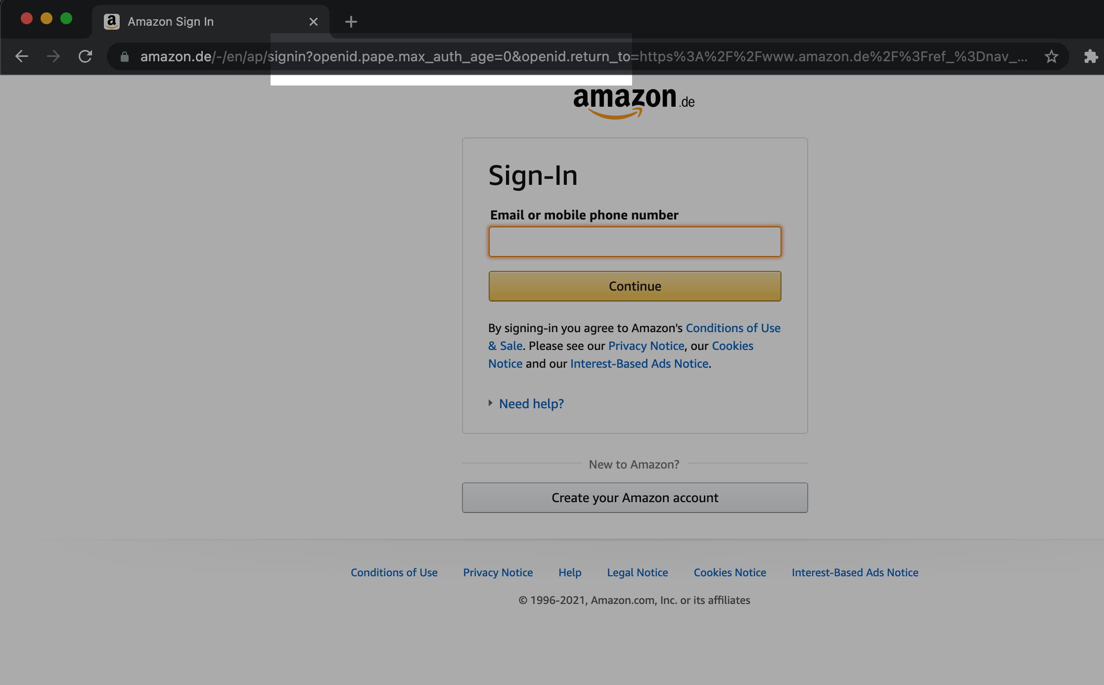 Amazon uses OpenID Connect