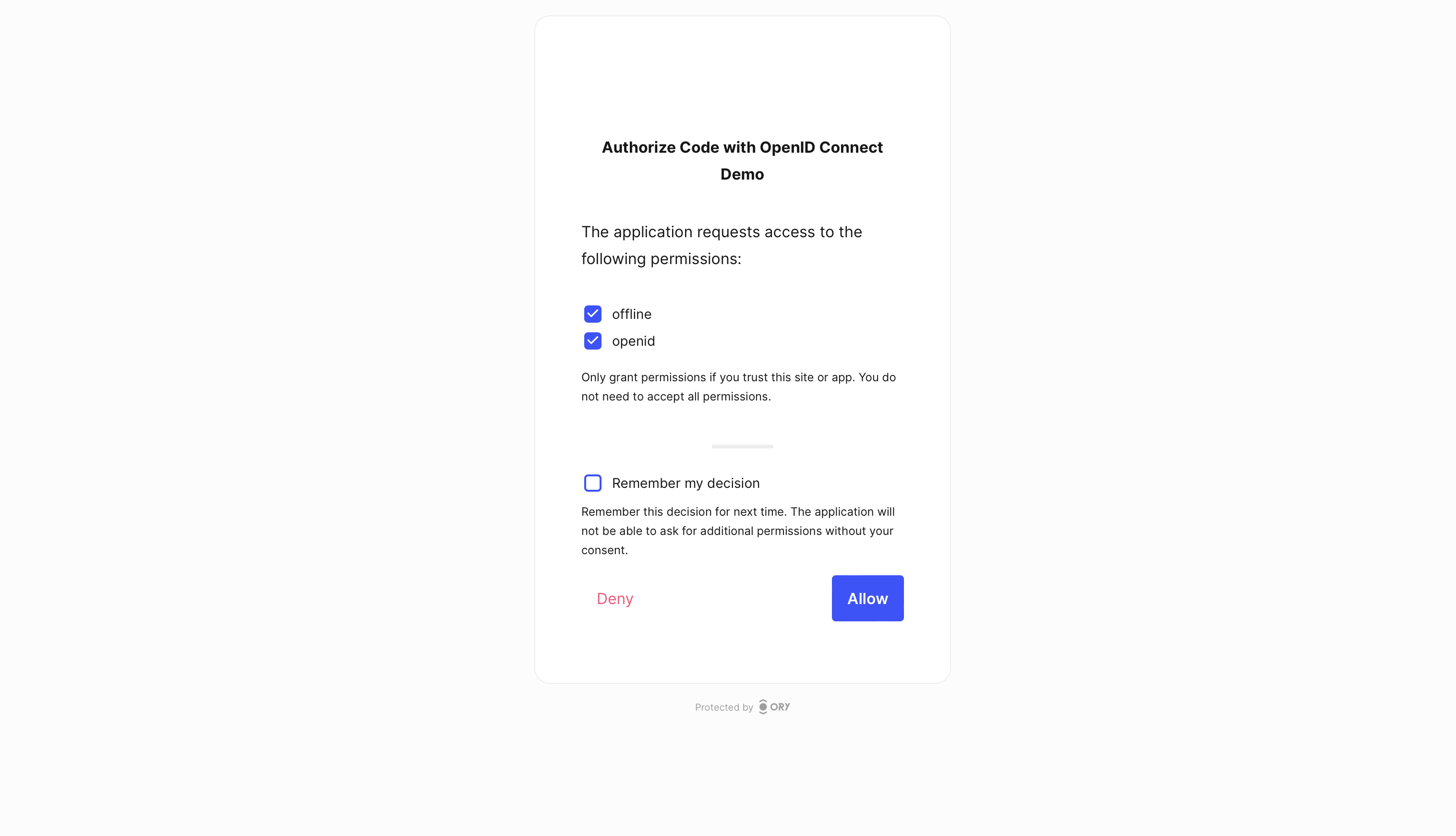 OAuth2 Authorization Consent UI