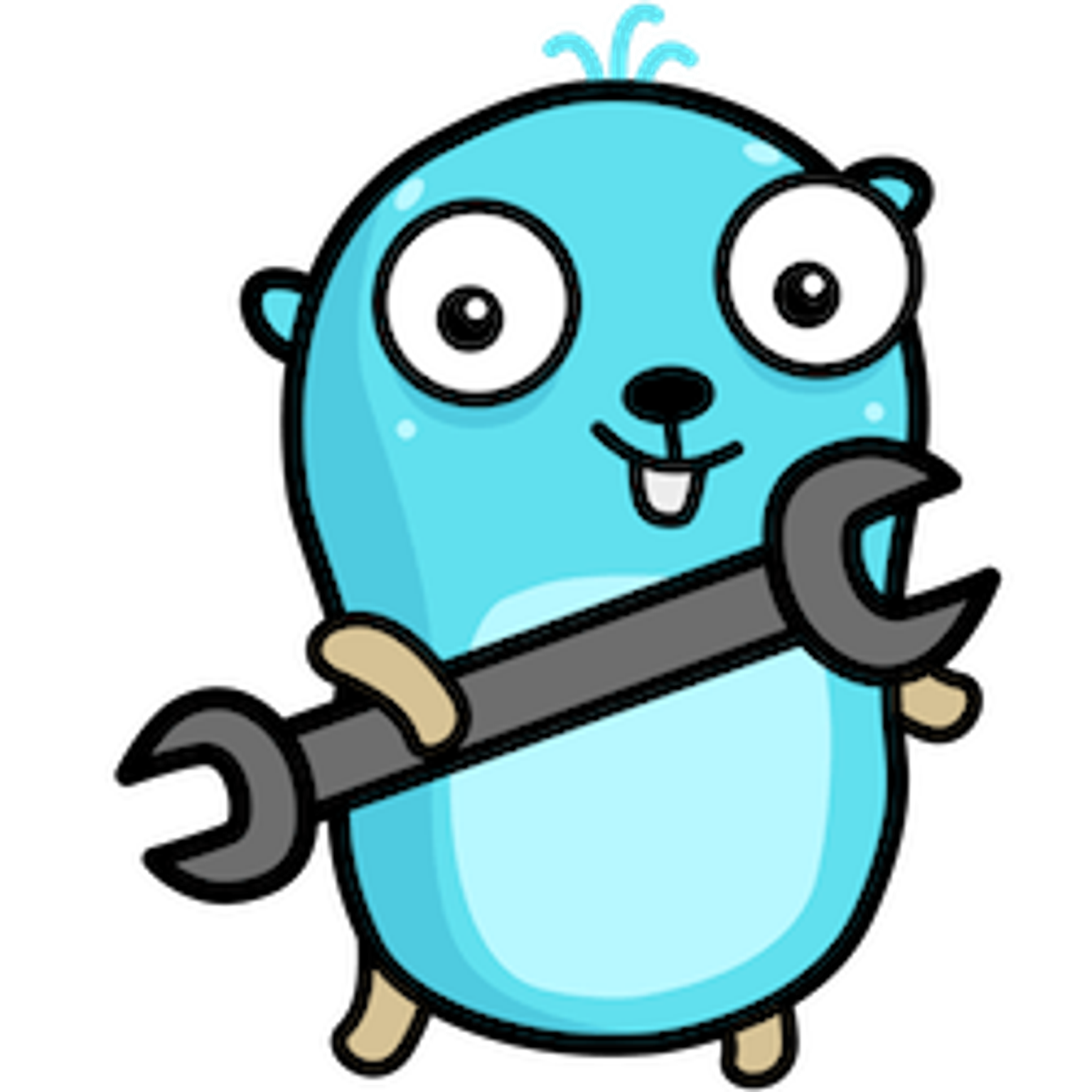 Illustration of Gopher at work