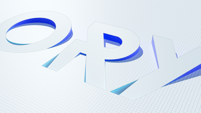 3D treatment on an Ory logo