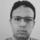 Ahmed headshot black and white