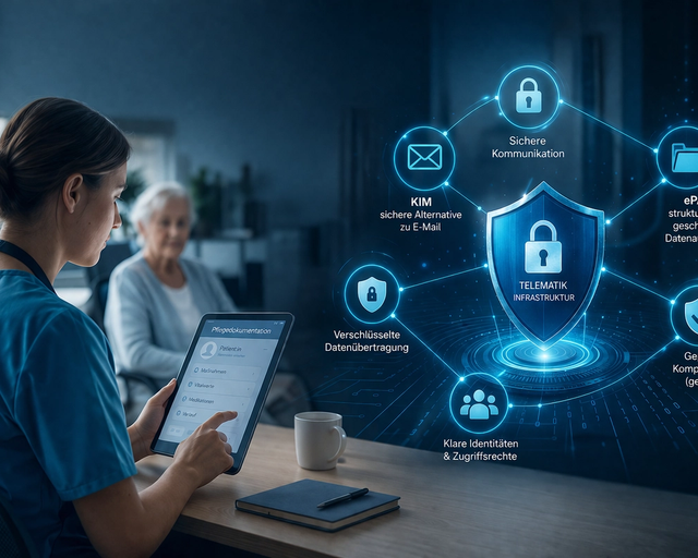 IT-Sicherheit Pflegesoftware – Darum wird die TI-Anbindung wichtiger