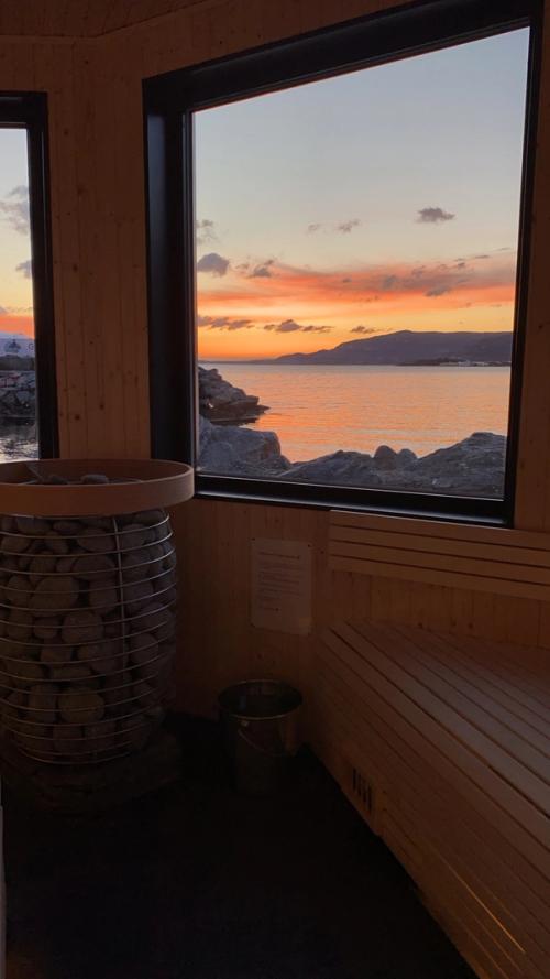 Innsiden av badstuen