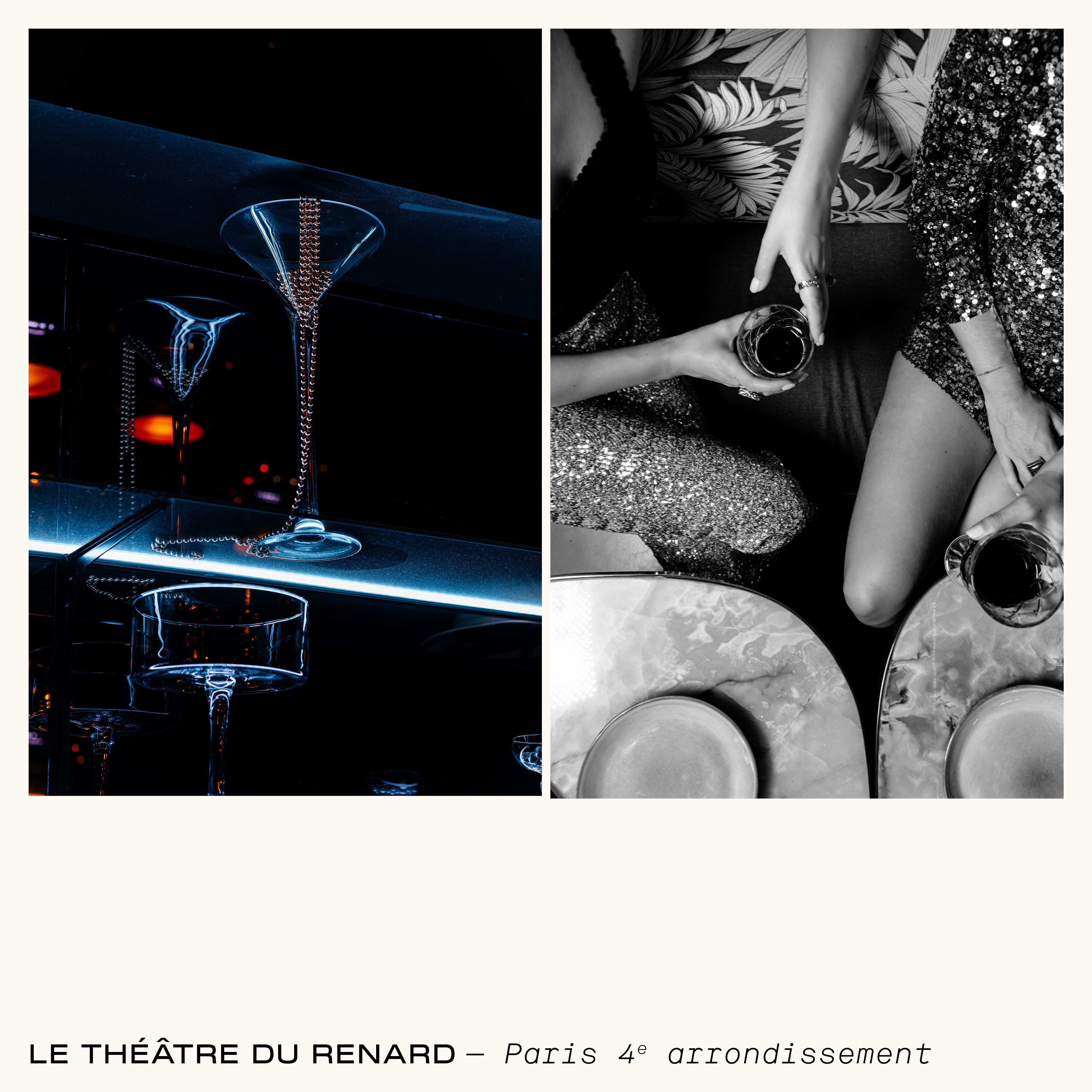 Photographie en diptyque pour le Théâtre du Renard lieu de Paris Society  | © Studio Cent-Huit 2025