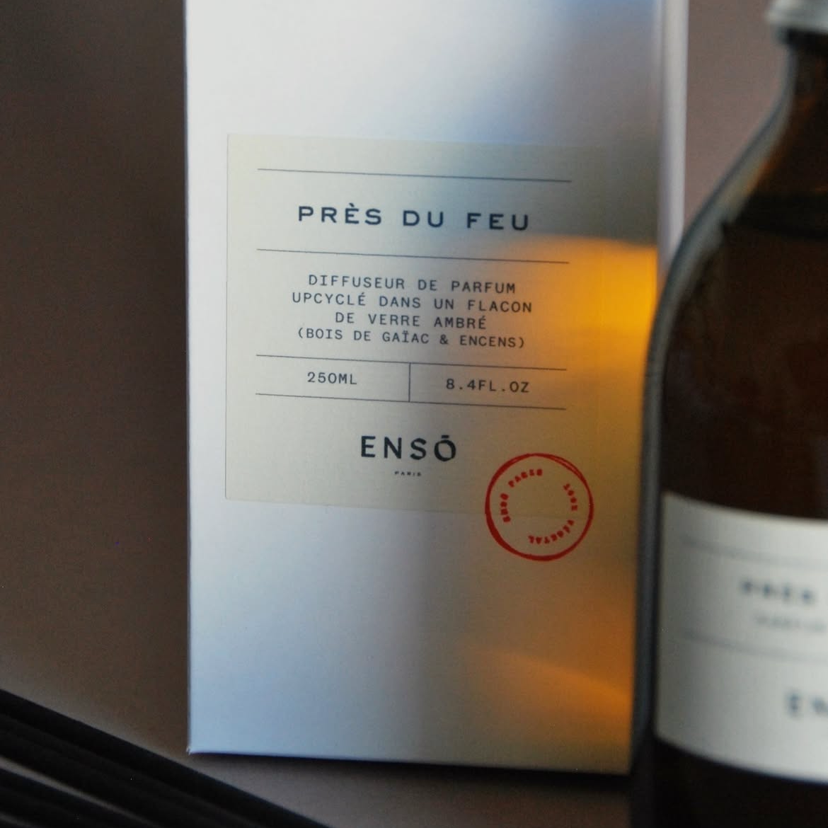 packaging de diffuseur de la marque Enso | © Studio Cent-Huit 2025