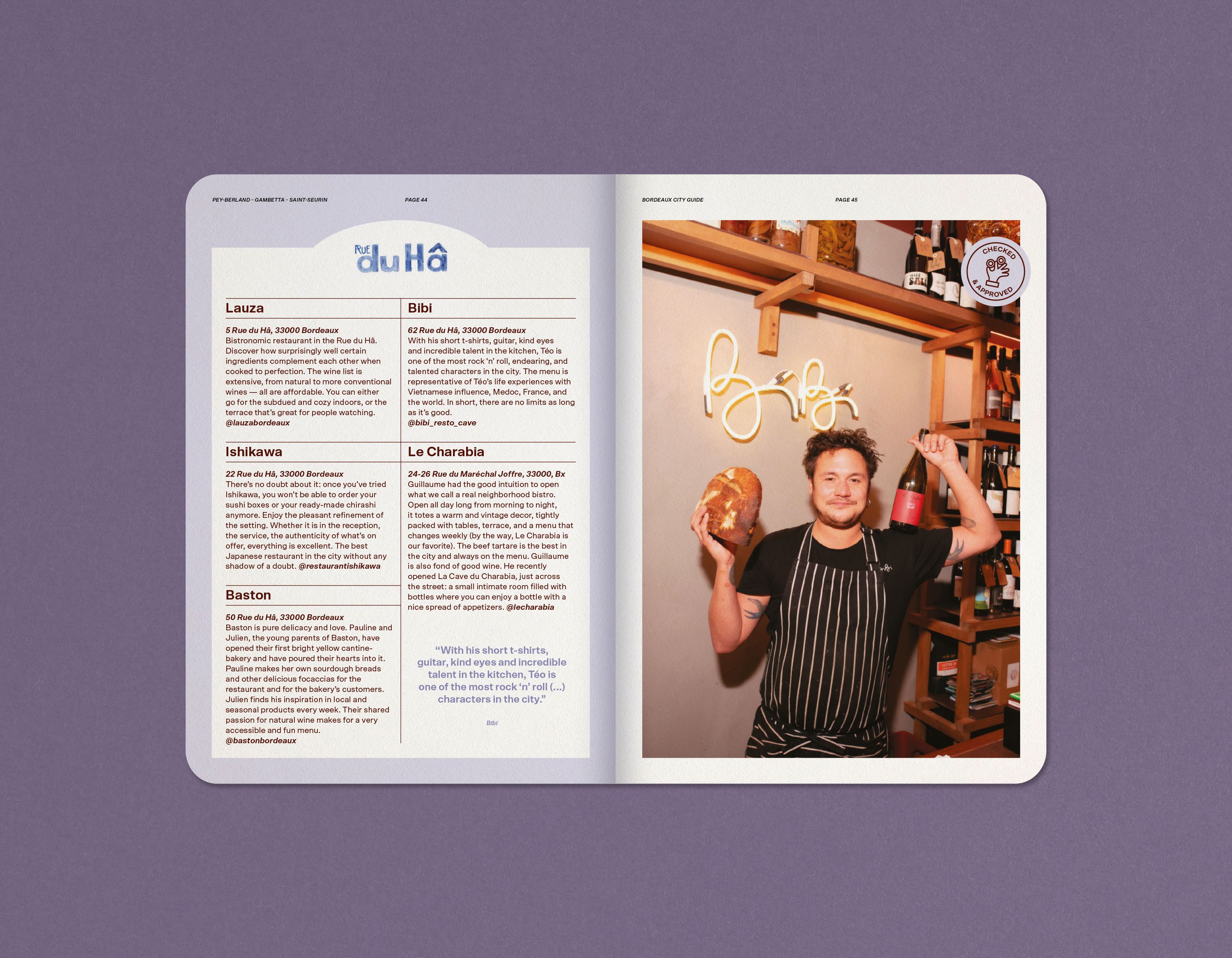 Intérieur city guide sur la ville de Bordeaux pour Back Market  | © Studio Cent-Huit 2025