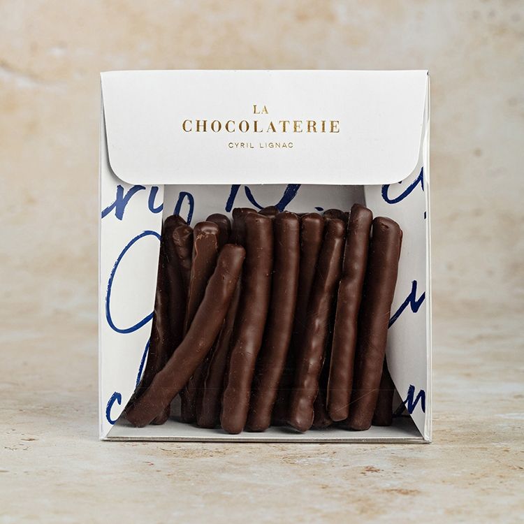 packaging orangettes chocolat Cyril Lignac La Chocolaterie | © Studio Cent-Huit 2025