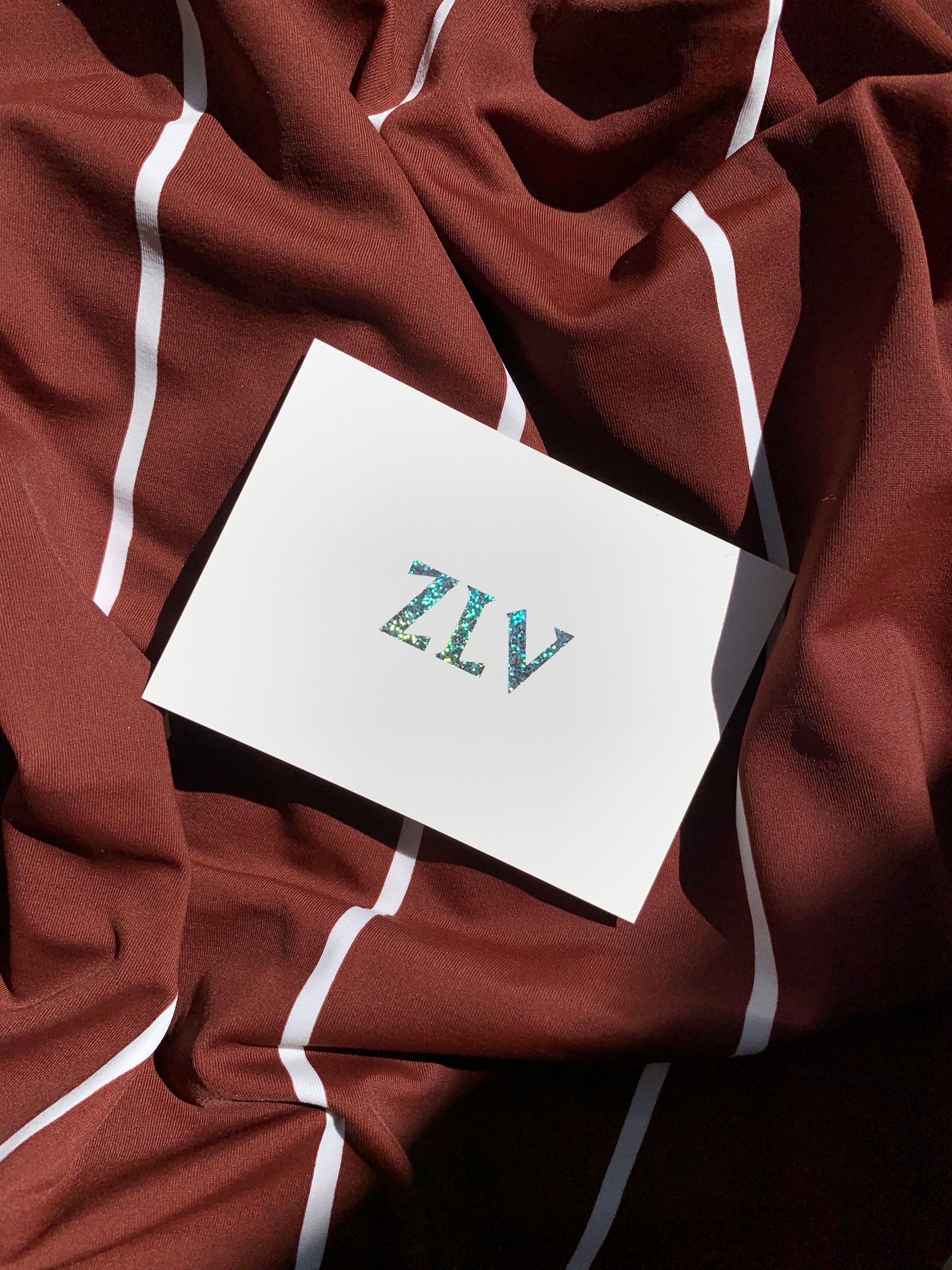 Carte de visite avec logotype pour Zoé Léger Vintage ZLV | © Studio Cent-Huit 2025