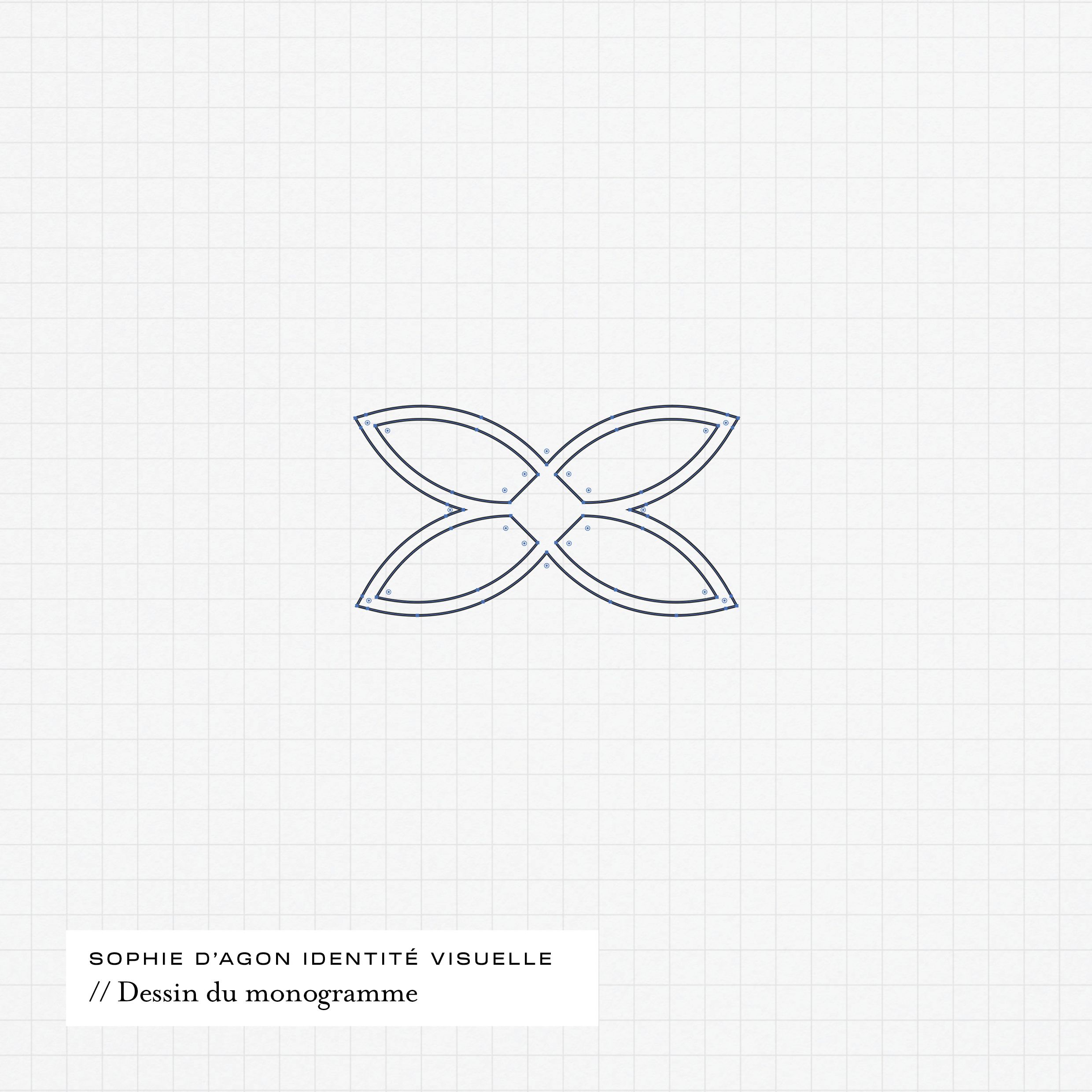 dessin technique du symbole de Sophie d'Agon Joaillerie | © Studio Cent-Huit 2025