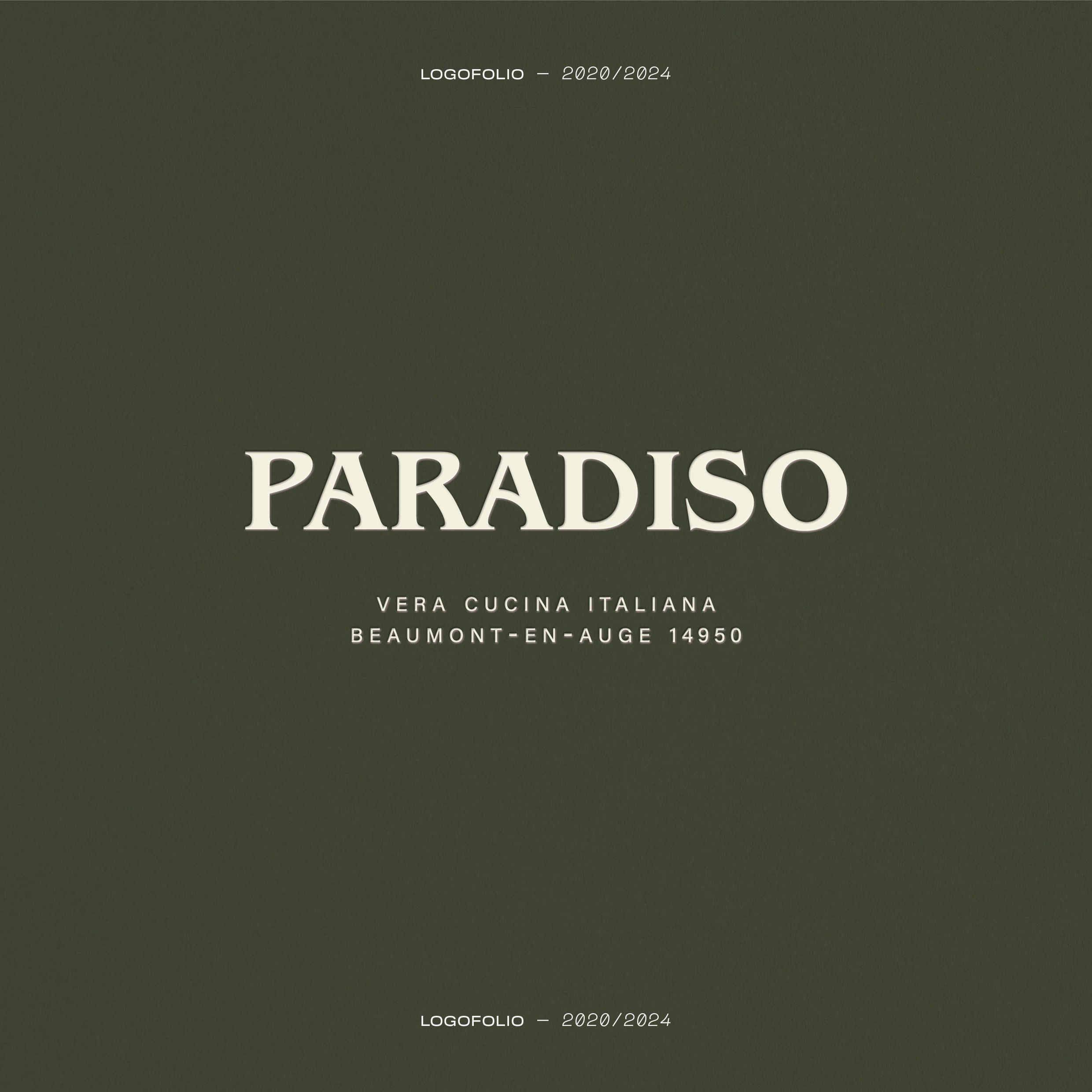 Logotype pour Paradiso | © Studio Cent-Huit 2025