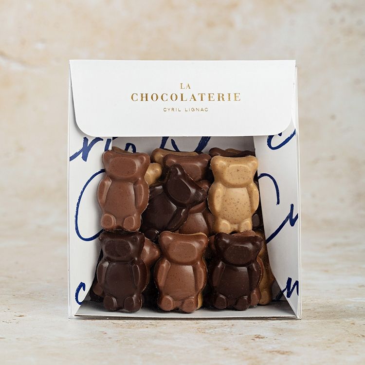 packaging oursons chocolat Cyril Lignac La Chocolaterie | © Studio Cent-Huit 2025