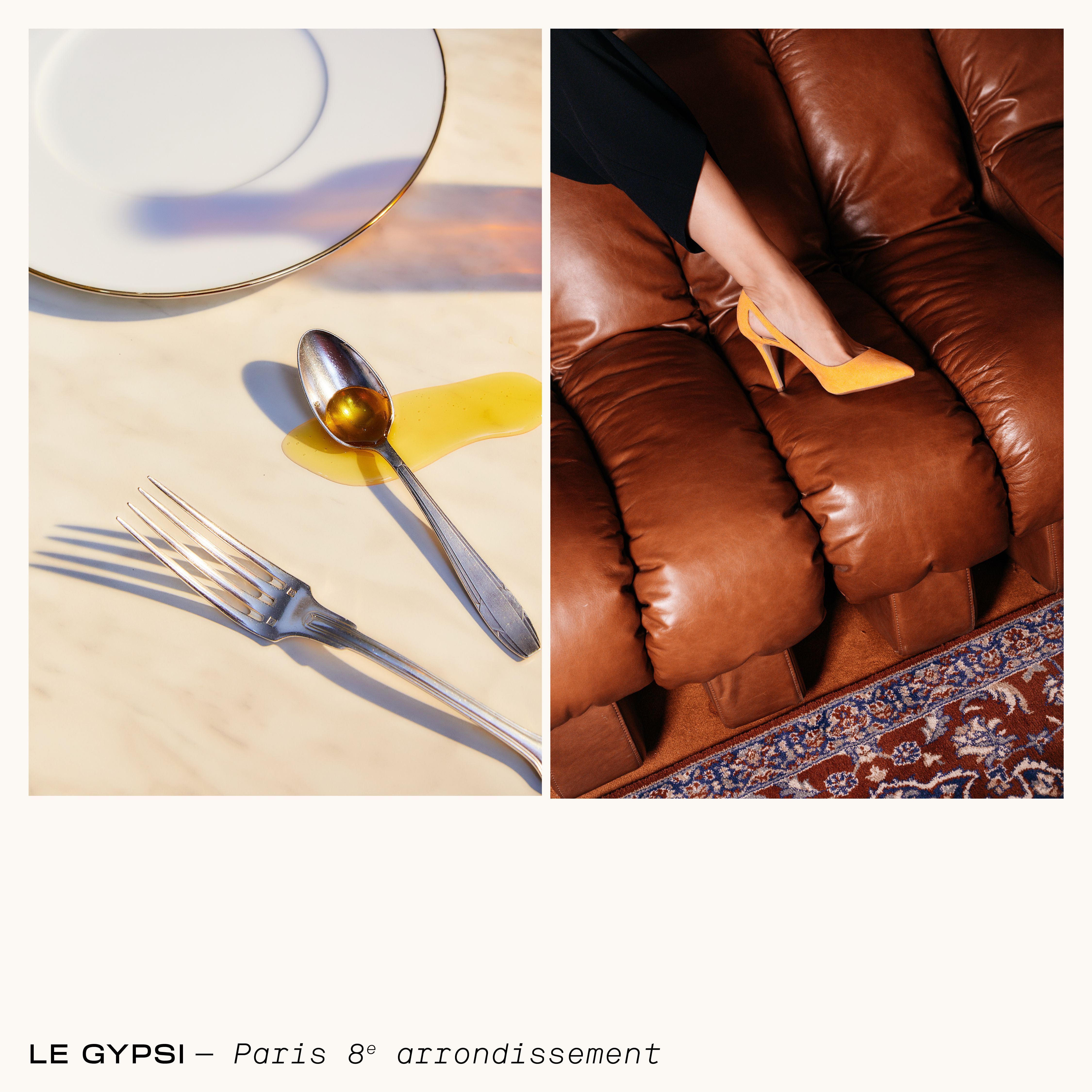 Photographie en diptyque pour le Gypsi lieu de Paris Society  | © Studio Cent-Huit 2025