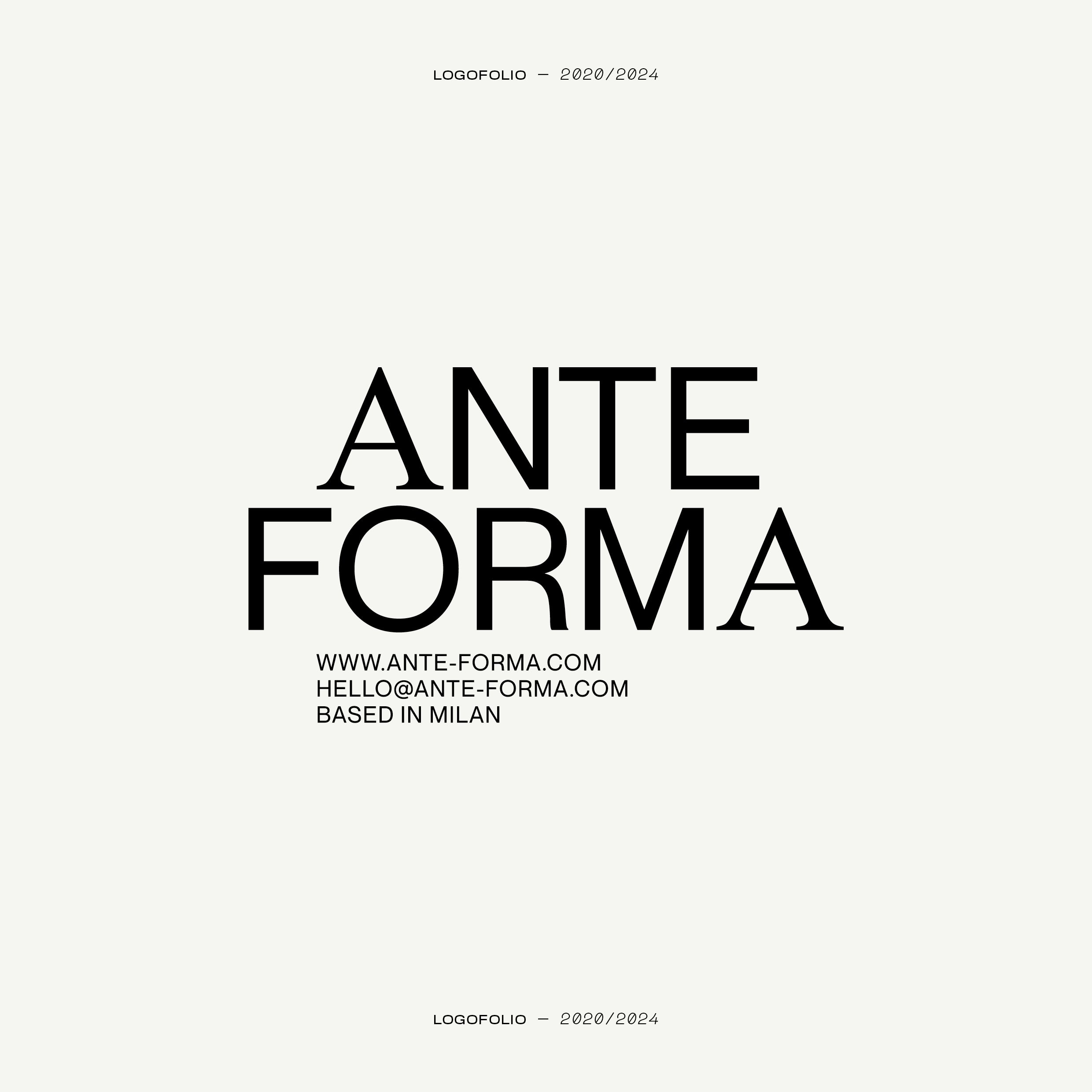 Logotype pour Anteforma | © Studio Cent-Huit 2025