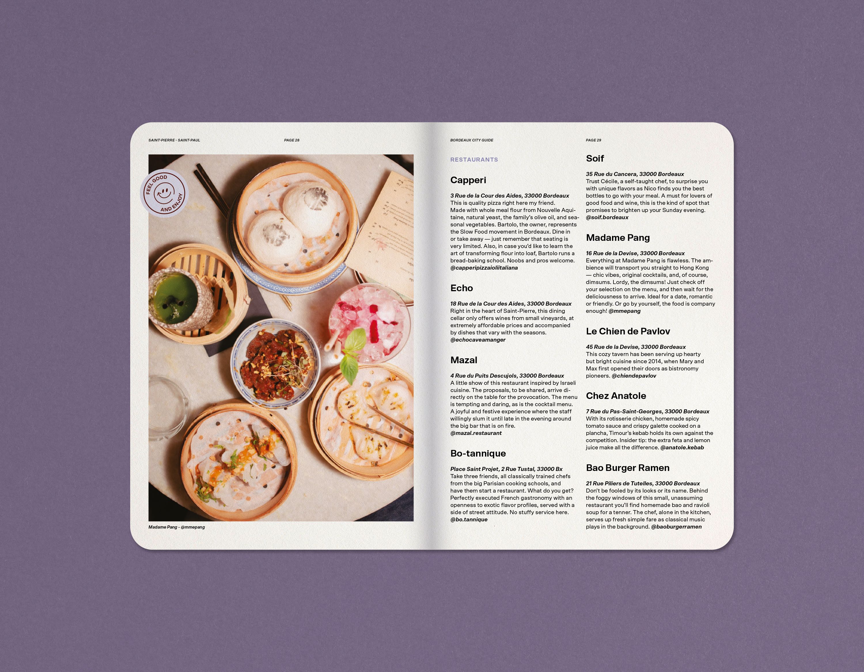 Intérieur city guide sur la ville de Bordeaux pour Back Market  | © Studio Cent-Huit 2025