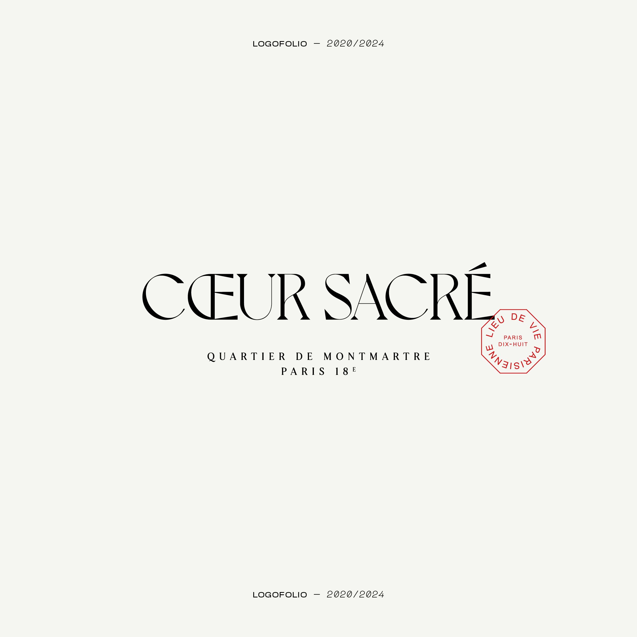 Logotype pour Cœur Sacré | © Studio Cent-Huit 2025