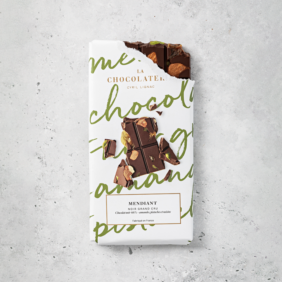packaging tablette chocolat Cyril Lignac La Chocolaterie | © Studio Cent-Huit 2025