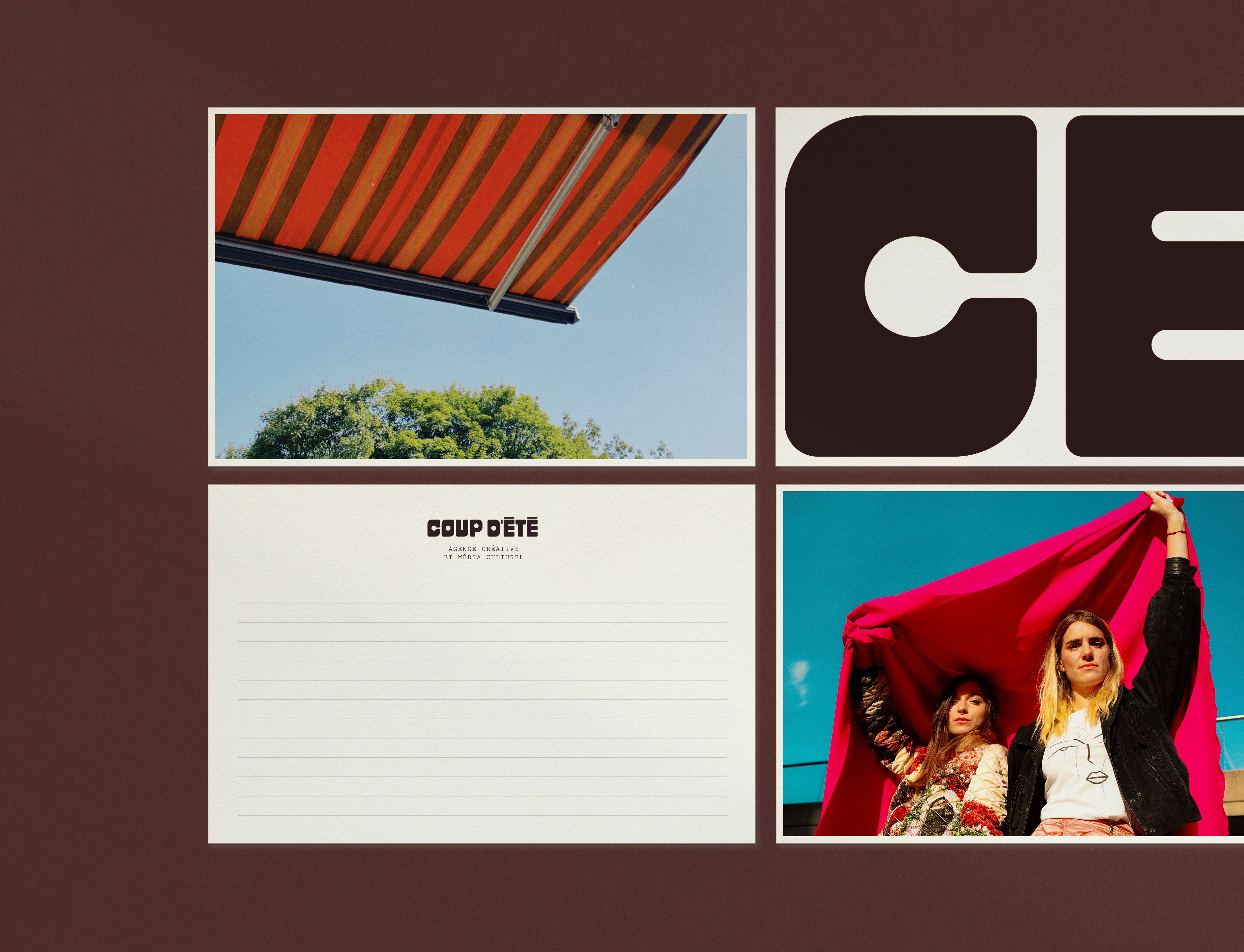 cartes pour l'agence Coup d'Été | © Studio Cent-Huit 2025