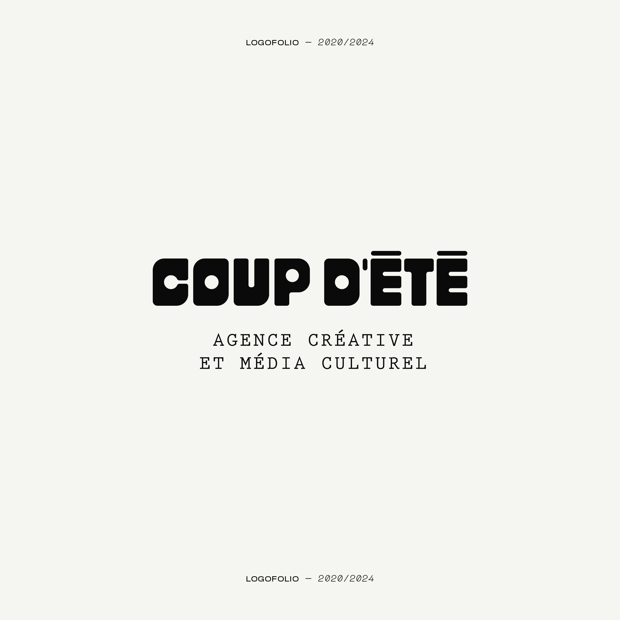 Logotype pour Coup d'Été | © Studio Cent-Huit 2025