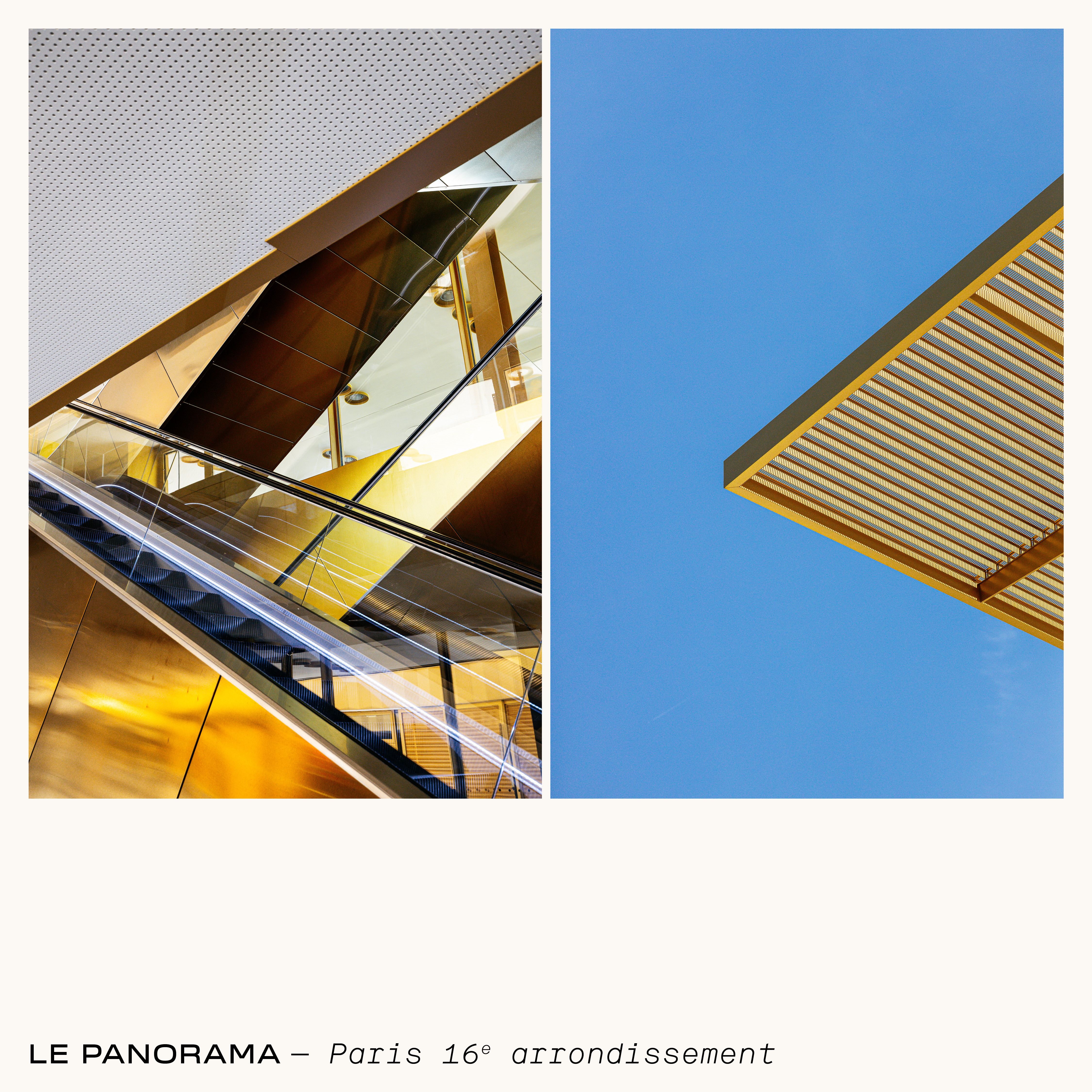 Photographie en diptyque pour le Panorama lieu de Paris Society  | © Studio Cent-Huit 2025