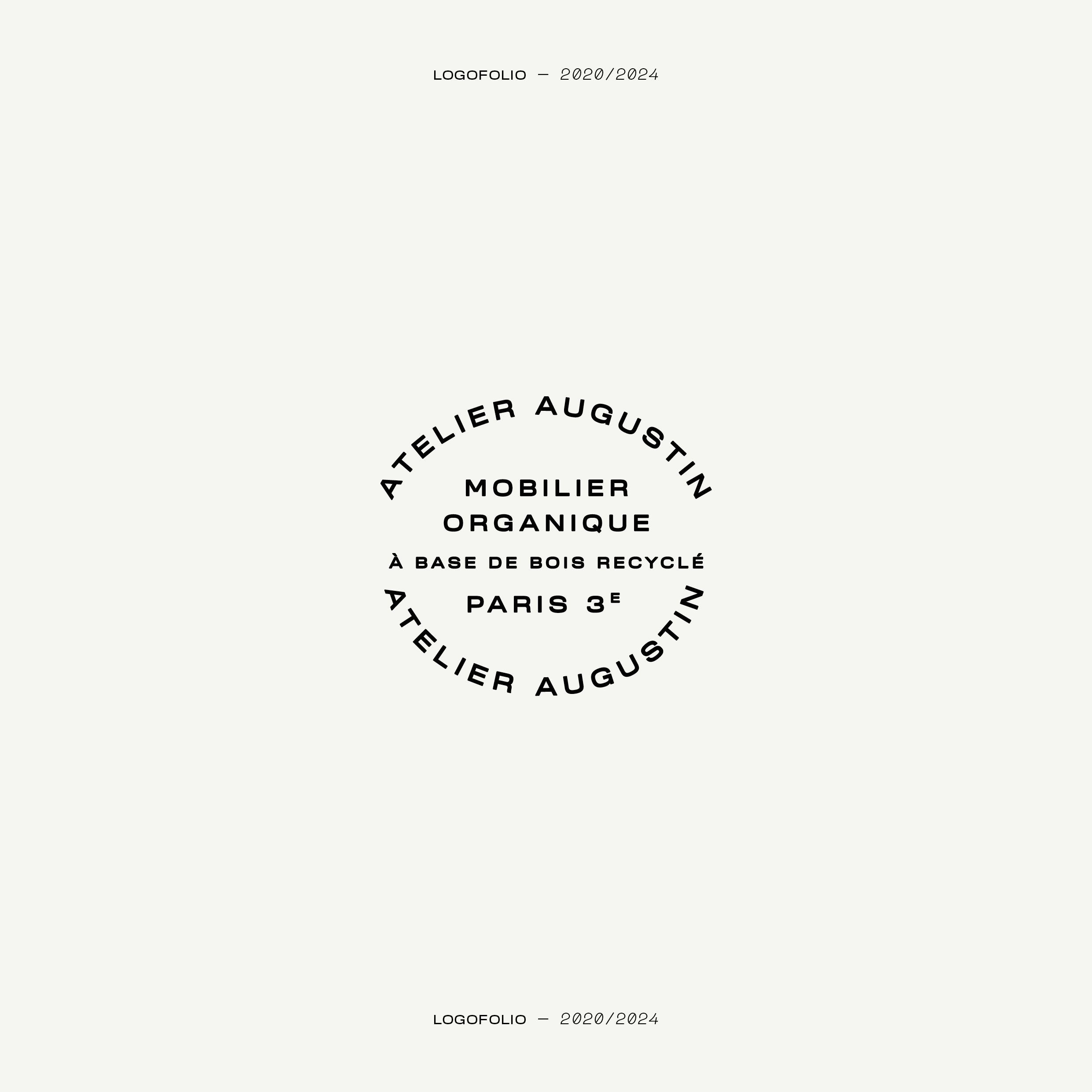 Logotype pour Atelier Augustin | © Studio Cent-Huit 2025