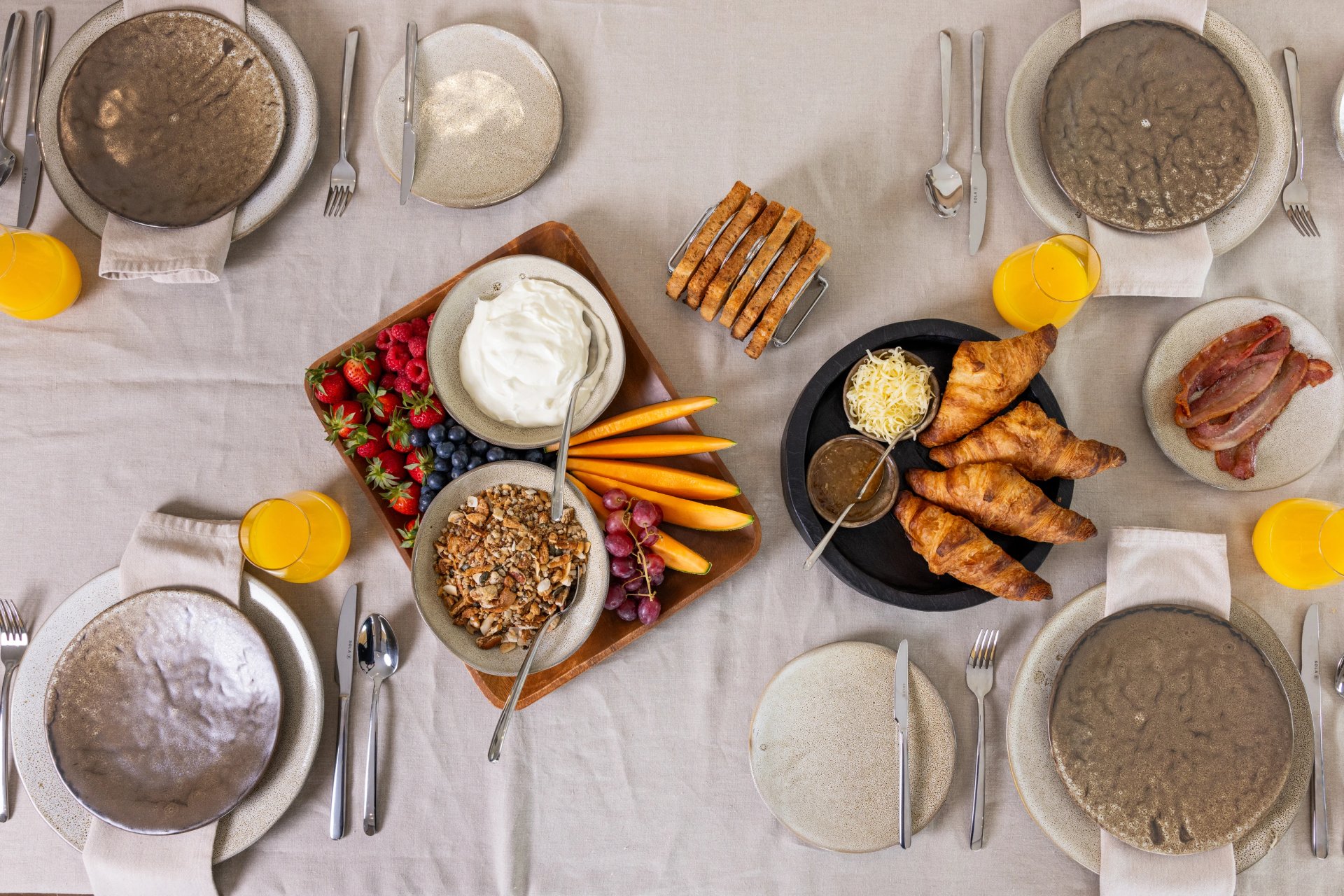 Breakfast spread