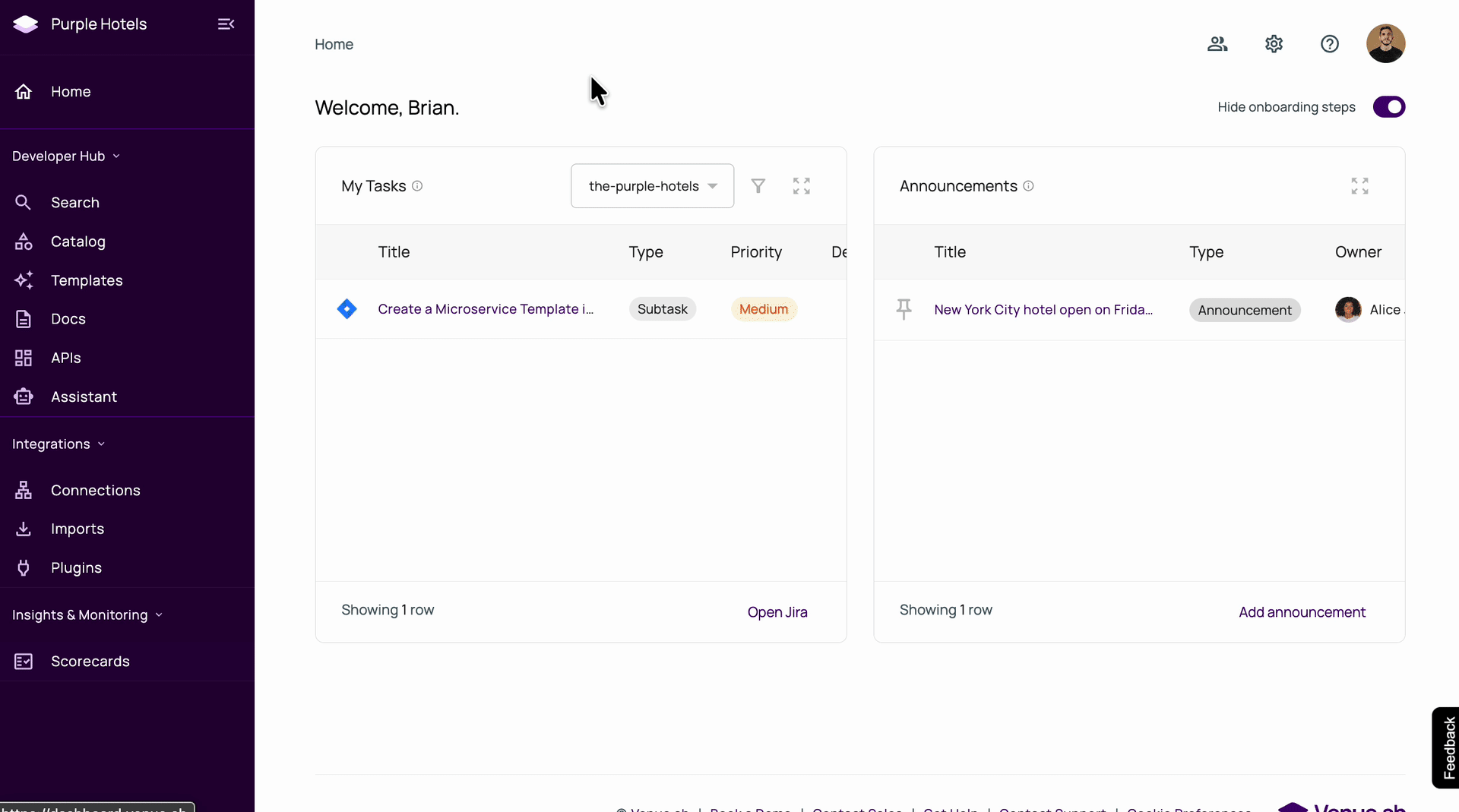 Venue.sh: AI Assistnat, Models
