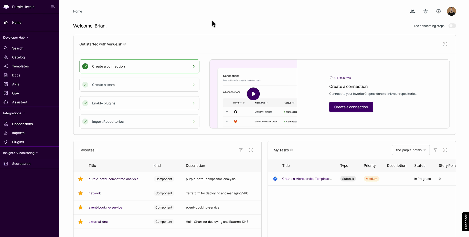 Venue.sh: Onboard overview