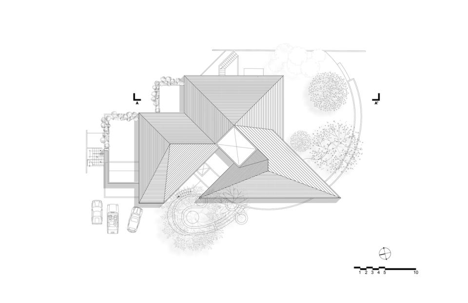 Planta de techos de la casa