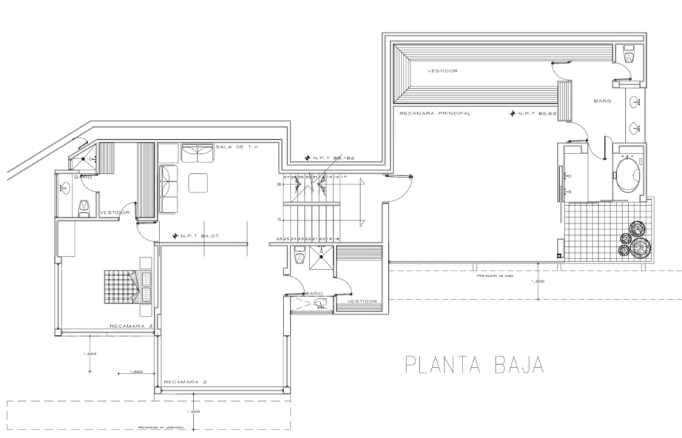 Planta Recámaras