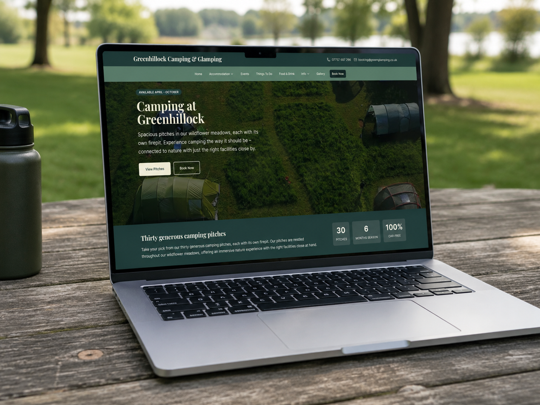 Greenhillock Glamping & Camping Website