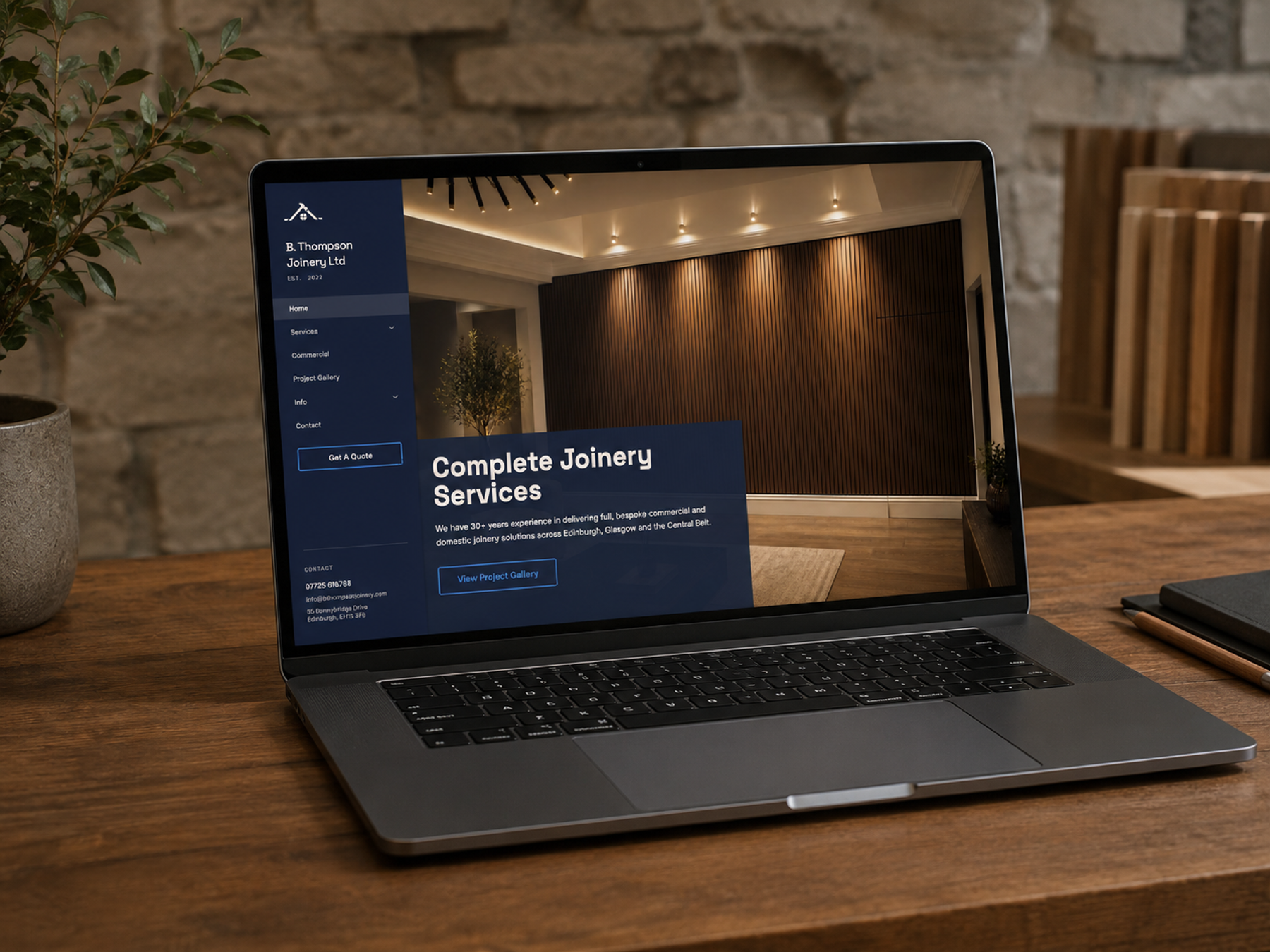 B Thompson Joinery LTD Website