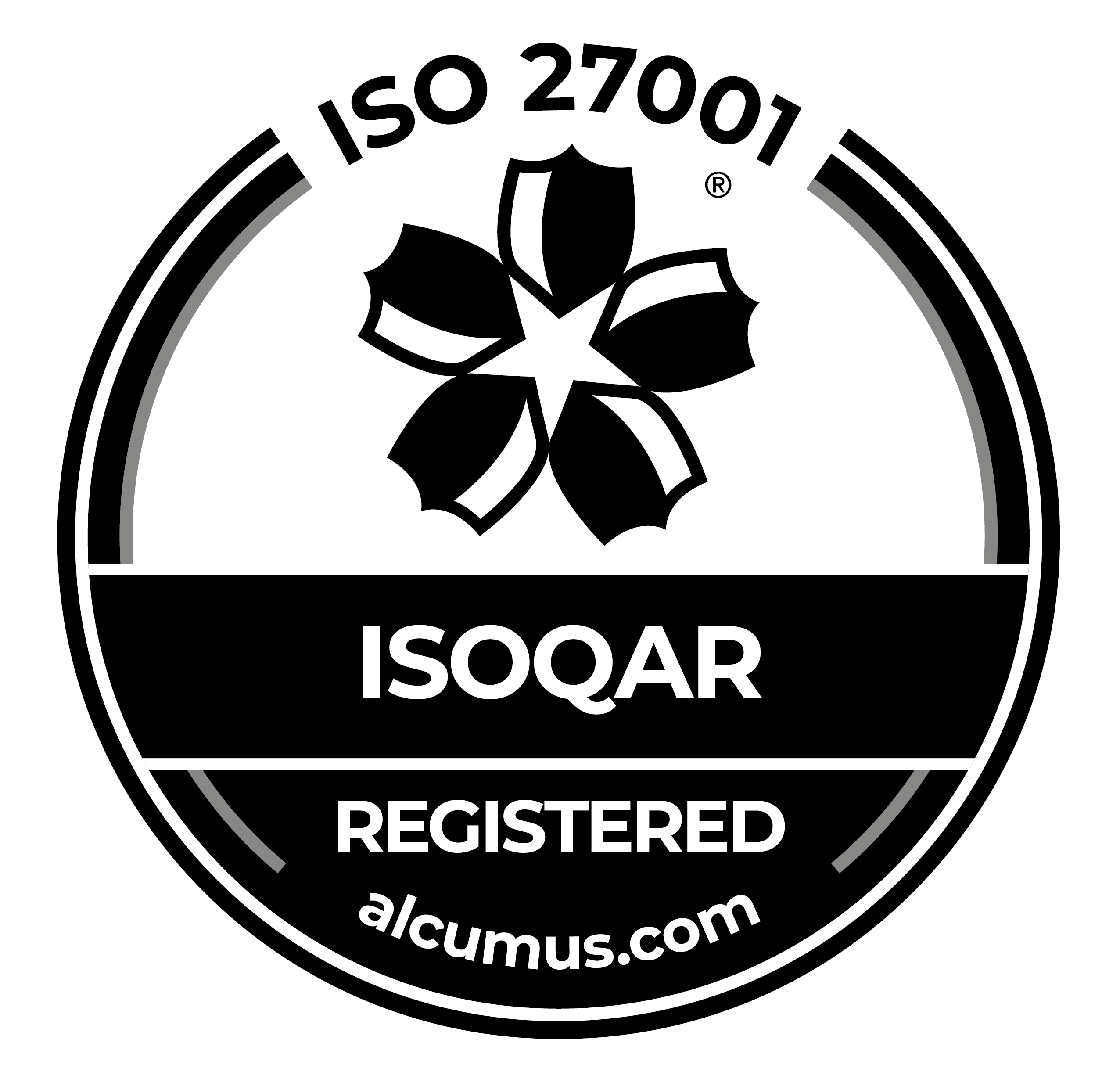 ISO 27001 certification badge