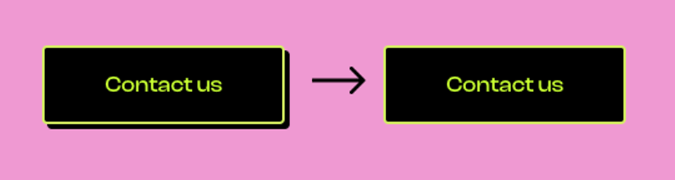 Button that change in hover state look like it would be physically pushed. 