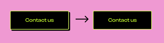 Button that change in hover state look like it would be physically pushed.