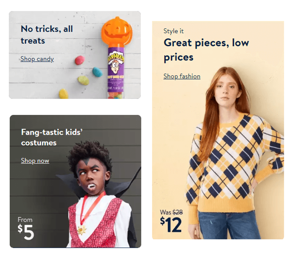 Walmart homepage