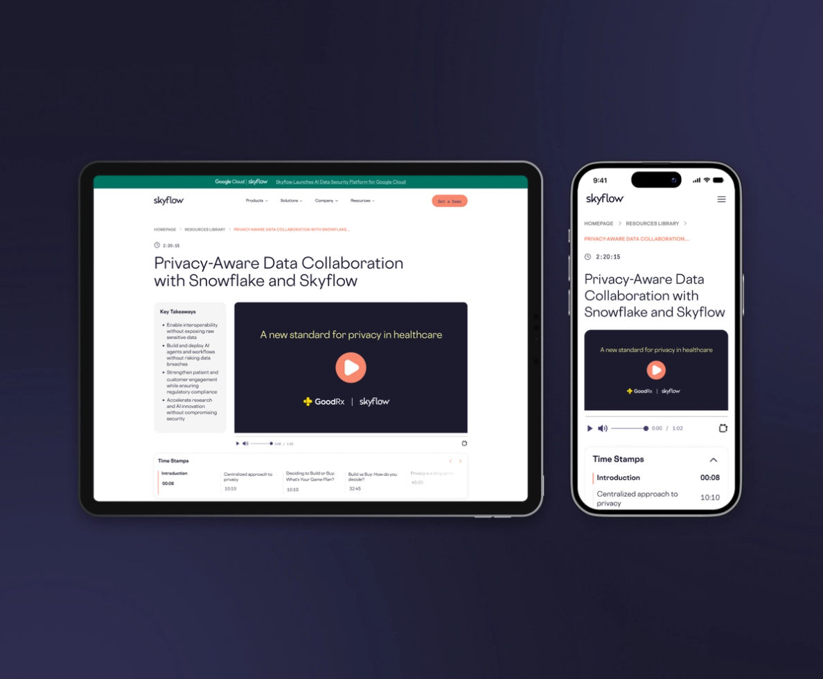 Skyflow — Ongoing Design & Webflow Partnership