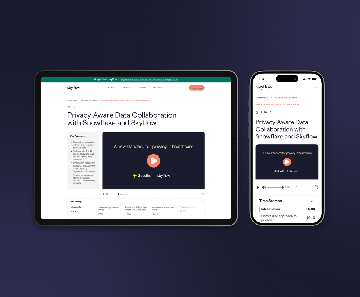 Skyflow — Ongoing Design & Webflow Partnership