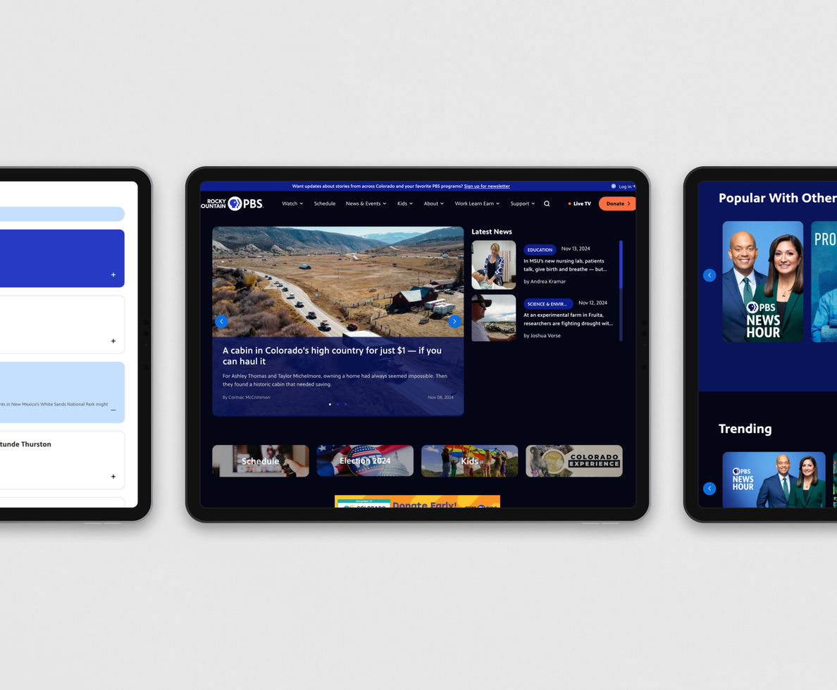 Revamping Rocky Mountain PBS's Digital Experience
