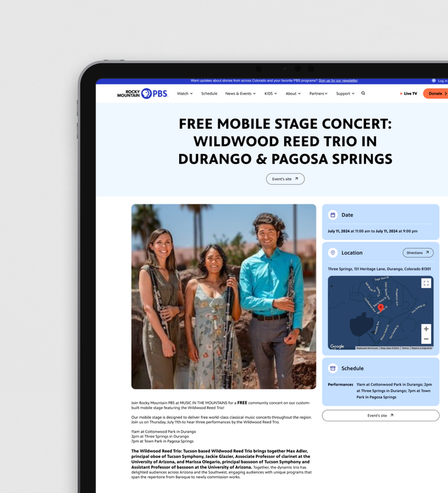 Revamping Rocky Mountain PBS's Digital Experience